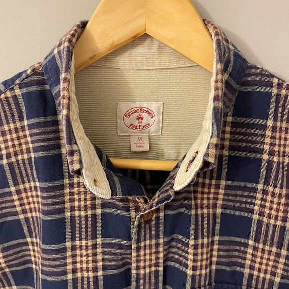 Brooks brothers men’s red fleece warm long sleeve buttons shirts - Picture 3 of 5